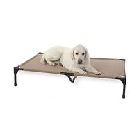 K&H Pet Products Original Pet Cot - Cama elevada para Mascotas para Todas Las Estaciones, Malla bronceada, XL, 32 x 50 x 9 Pulgadas