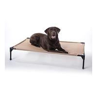 K&H Pet Products Original Pet Cot - Cama elevada para Mascotas para Todas Las Estaciones, Malla bronceada, Grande, 30 x 42 x 7 Pulgadas