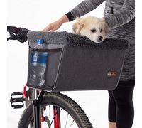 K&H Pet Products - Portabicicletas Universal para Viajes, canastas de Bicicleta para Gatos y Perros, Color Gris Elegante, Grande, 12 x 16 x 10 Pulgadas