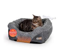 K&H Pet Products Thermo-Pet Lounge Cama para Perros pequeños y Gatos, Almohadilla térmica automática para Interiores, Cama cálida y Relajante, Lavable a máquina, tamaño pequeño de 20.5 x 19.5 x 6.5