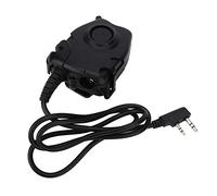 K Head Walkie Talkie Earphone PTT Adaptador Cable Adaptador PTT Resistente al Agua El Cable de la Cabeza se Adapta a H-777, R888s Plus, RT-5R, RT-5RV, RT1, RT2, RT5 para para POFUNG