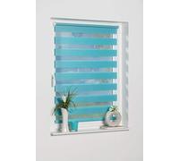 K-home 277196 - 1 Klemmfix - Estor Doble (Madrid Sin Agujeros, plástico, Tela, Azul, 150 x 50