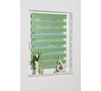 K-Home Klemmfix Doble Ciego Madrid sin Boring, Tela, Verde, 80 x 150 cm