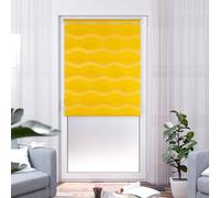 K-Home Klemmfix Estor Doble sin Agujeros, Color Amarillo, 60 cm x 200 cm (Ancho x Largo)