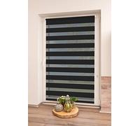K-Home Klemmfix Madrid Estor Doble sin Agujeros, Color Negro, 55 x 150 cm (Ancho x Largo)