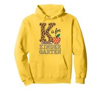 K Is For Kindergarten Leopard Pencil Primer Día de Escuela Sudadera con Capucha