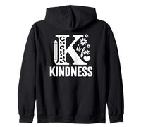 K is for Kindness, Maestra del Día de la Unidad contra el acoso Sudadera con Capucha
