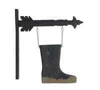 K&K Interiors Rainboot Arrow Reemplazo de flecha, 9.75 pulgadas de altura, negro, resina