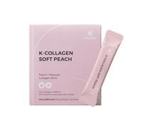 K K·NUTRA K-Nutra K-Colágeno Suave Durazno (15.9 oz, 30 Sobres) - Regalos Navideños - Salud para la Piel, el Cabello y las Uñas, Gelatina Sabrosa, Rápida Absorción. Colágeno Marino de Bajo Peso Molecu
