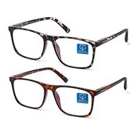 K Kenzhou - Gafas de ordenador con bloqueo de luz azul, 2 unidades, antifatiga ocular unisex (hombres y mujeres) con bisagras de resorte, aprobadas por la FDA, Talla única, Crepúsculo -2