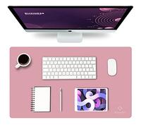 K KNODEL Alfombrilla de Escritorio, Tapete Escritoriode de Oficina, Alfombrilla de Escritorio Hecho de Cuero PVC, Alfombrilla del Escritorio del Ordenador portátil (35 x 60cm, Púrpura)