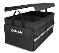 K KNODEL Organizador de Maletero de Coche, Funda Plegable, Organizador de Almacenamiento Plegable Resistente para Maletero de Coche, Organizador de Maletero con Tapa (Mediano, Negro)