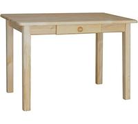 k koma Mesa de comedor con cajón, mesa de cocina, mesa de comedor, mesa de comedor de pino macizo, restaurante (50 x 90 cm)