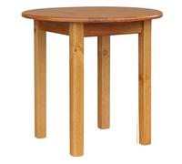 k koma - Mesa redonda de cocina de pino macizo, mesa de comedor, para restaurante, nueva, 90 cm (Alder - Aliso)