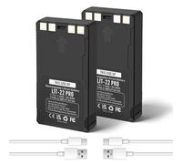 K KYUER 2-Pack LIT-22 Pro Batería Recargable para Spypoint Cellular Trail Wildlife Camera (Flex-M S G-36 Plus Dark S-Dark) Flex Solar System Telecamera Celular Cámara Battery con Type-C Cable
