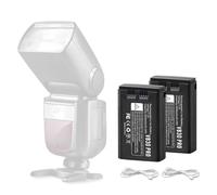 K KYUER 2-Pack VB30 Pro Batería Flash Superior para Godox V1 Pro Series V100 Series V1 Series V860III AD100Pro V850III MF-R76 Series Baterías para Flashes Batería de Repuesto, soporta Carga Tipo C
