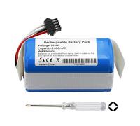 K KYUER 2600mAh Robot Aspirador Batería para Taurus Homeland Gyro/Laser RVCA1000B RVCA1001B RVCA1002B Taurus 098060 098060000 Red Solution H06-LI-1440-2600 Robot Vacuum Cleaner Battery 14.4V