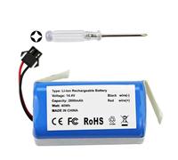 K KYUER 2800mAh Robot Aspirador Batería para Denkee 600 DK600 BAGOTTE BG600 BG700 BG750 P-roscenic 850T Lubluelu SL60D SL61 Amarey 800 900 Netbot S14 S15 Lefant M201 M213 Robot Vacuum Cleaner Battery