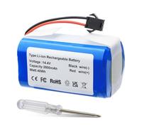 K KYUER 2800mAh Robot Aspirador Batería para Denkee 600 DK600 BAGOTTE BG600 BG700 BG750 Proscenic 850T Lubluelu SL60D SL61 Amarey 800 900 Venga RVC 3000 Lefant M201 T700 Robot Vacuum Cleaner Battery