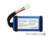 K KYUER Rechargeable Altavoces Batería para JBL Flip 5 Waterproof Portable Bluetooth Speaker Part No. SUN-INTE-152 1INR19/66-2 ID1060-B Bluetooth Speaker Battery 5200mAh 3.7V