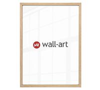 K&L Wall Art Marco de fotos grande de madera natural, marco de fotos de madera auténtica, con cristal acrílico (madera natural, 24 x 30 cm)