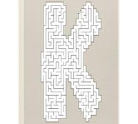 *K* LETTER MONOGRAM COMPOSITION NOTEBOOK -Whimsical Shaped Maze Puzzle Game Activity Cover- Diary Journal Sketchbook FUN GIFT: ֍7.25x9.5 Wide Rule֎ ... ALPHABET LETTERS - Shaped Maze Puzzles)