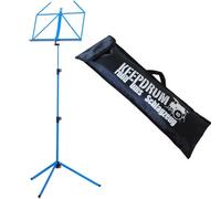 K & M 100/1 - Atril Azul con Keepdrum funda