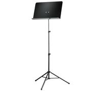 K&M 10068 Atril para orquesta escolar negro - altura regulable de 55,5 a 119 cm - Atril para partituras con estante basculante