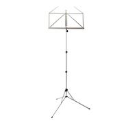 K&M 101 Atril negro - Atril extensible 65 - 122 cm - base y soporte de metal plegable