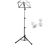 K&M 10810 Atril de acero negro con 2 imanes keepdrum