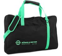 K&M 115/2 Soporte para partitura negro - 30 cm x 21 cm - inclinable y ajustable - hasta varilla Ø 3 cm