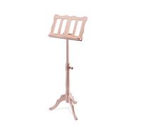 K&M 117 Atril de madera - madera maciza de haya de color natural - Atril para partituras XXL extensible de 96 a 132 cm en estilo barroco