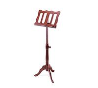 K&M 117 Atril de madera - madera maciza de haya en color nogal - Atril para partituras XXL extensible de 96 a 132 cm en estilo barroco