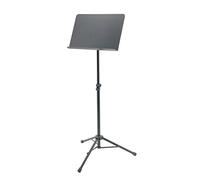 K&M 11960 Atril negro para orquesta - extensible hasta 127 cm - Estante de acero para partituras musicales - cierre rápido