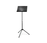 K&M 12120 Atril negro para orquesta - estante plegable - para partituras musicales, extensión hasta 122 cm - con bolsa