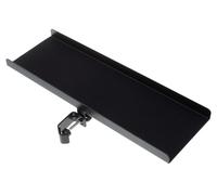 K&M 12218 Estante para partituras e instrumentos musicales, negro - de aluminio, con soporte de fieltro - para fijar sobre varillas de ø 3 cm como máximo