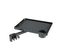 K&M 12225 Estante negro - de acero - superficie: 25 cm x 33 cm, para cerrar en tubos de hasta ø 3 cm