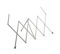 K&M 124 escritorio para tijeras color níquel - Soporte de mesa, extensible, de acero, estilo cartera - también apto para cítaras