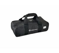 K&M 14303 Bolsa para dos soportes de saxofón - nylon, negro con logo K&M - longitud 47 cm con bolsillos internos
