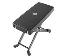 K&M 14670 Reposapiés negro - ajustable en 6 posiciones con soporte ancho - altura de 119 a 264 mm - en acero