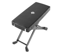 K&M 14670 Reposapiés negro - ajustable en 6 posiciones con soporte ancho - altura de 119 a 264 mm - en acero