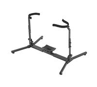 K&M 14945 Soporte para bajo Imperial de acero negro - base para tuba, variable - también se puede utilizar para instrumentos de peine