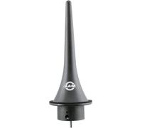 K&M 15224 Cono de clarinete de plástico negro - cono con anillo de fieltro - para clarinete bemol en La y Si, adaptador incluido