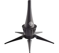 K&M 15229 Soporte para clarinete de plástico negro - para clarinetes en mi bemol - cono corto - transportable en la campana del instrumento