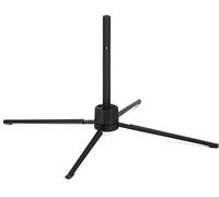 K&M 15252 Soporte para flauta transversal y Boehm, plástico negro - con cuatro pies, plegable, pesa sólo 80 gramos