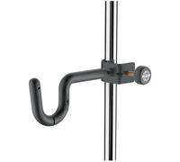 K&M 157 Soporte para trompeta, en acero negro - para atriles y atriles con varillas de máximo 3 cm de diámetro - fijación sencilla