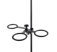 K&M 15910 Soporte para sordinas, negro - Para 3 sordinas - acoplable a trípodes y atriles - para trompetas, trompetas y trompetas
