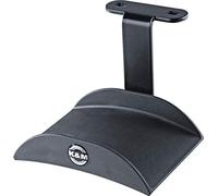 K&m 16330 soporte para auriculares negro, en acero - práctico estante