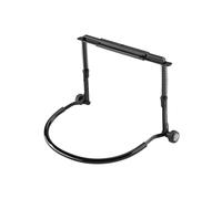 K&M 16416 soporte para armónica negro, de acero, con resorte tensor - apto para arpas azules - estético, fácil de manejar, estable
