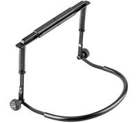 K&M 16416 soporte para armónica negro, de acero, con resorte tensor - apto para arpas azules - estético, fácil de manejar, estable